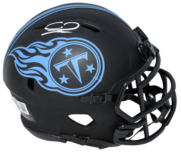 CALVIN RIDLEY SIGNED TENNESSEE TITANS ECLIPSE SPEED MINI HELMET BECKETT