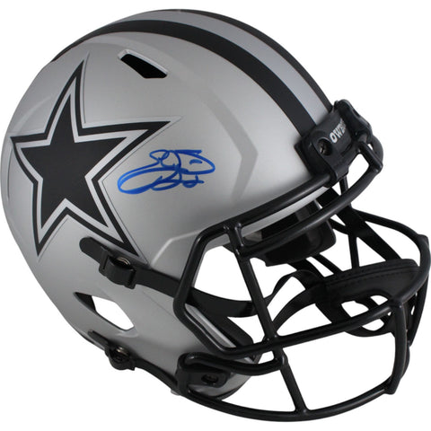 Emmitt Smith Autographed/Signed Dallas Cowboys F/S Rave Helmet Beckett 49586