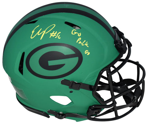 EDGERRIN COOPER SIGNED GREEN BAY PACKERS RAVE AUTHENTIC SPEED HELMET W/ GO PACK
