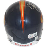 John Elway Autographed Colorado Crush VSR4 Mini Helmet Beckett 44136