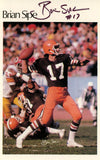 Brian Sipe Autographed Cleveland Browns Mini Poster 2/50 BAS 46152