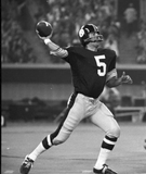 Terry Hanratty Signed Pittsburgh Steelers Mini Helmet (TSE) 2xSuper Bowl Champ