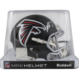 Michael Vick Autographed Atlanta Falcons Mini Helmet Beckett Witness 49865