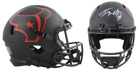 Texans J.J. Watt Signed Eclipse Proline F/S Speed Helmet w/ White Sig JSA Wit