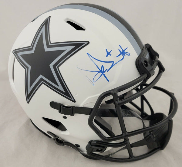 DAK PRESCOTT SIGNED DALLAS COWBOYS LUNAR ECLIPSE SPEED AUTENTIC HELMET BECKETT