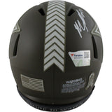 Micah Parsons Autographed Dallas Cowboys 22 Salute Mini Helmet Fanatics 49112