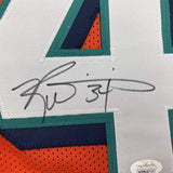 Autographed/Signed RICKY WILLIAMS Miami Orange Football Jersey JSA COA Auto