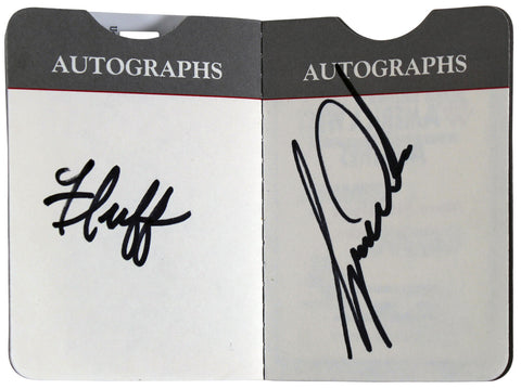 Tiger Woods & Mike "Fluff" Cowan Signed Phoenix Open Autograph Book PSA #T01176