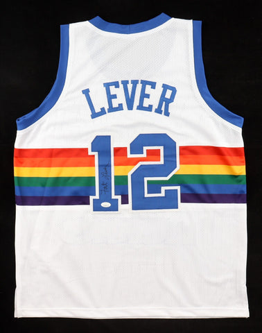 Lafayette "Fat" Lever Signed Denver Nuggets White Jersey (JSA COA) 2xAll Star