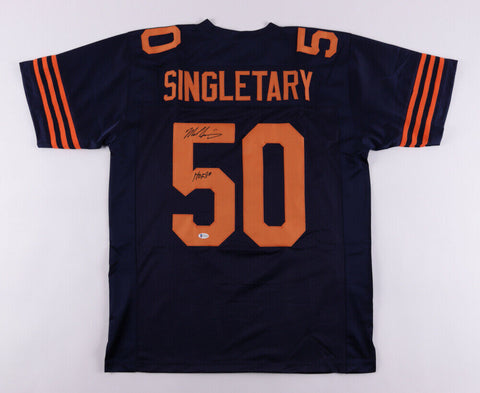 Mike Singletary Signed Bears Color Rush Jersey Inscribed HOF 98 (Beckett COA)
