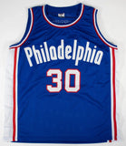 George McGinnis "HOF 2017" Signed Philidelphia 76ers Jersey (JSA COA)