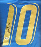 Francesco Totti Signed Italy Blue Puma Soccer Jersey BAS