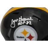 Joe Greene Signed Pittsburgh Steelers TB Mini Helmet Beckett 44385
