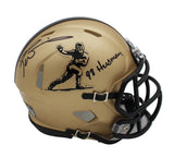 Ricky Williams Signed Heisman NCAA Mini Helmet with "98 Heisman" Inscription