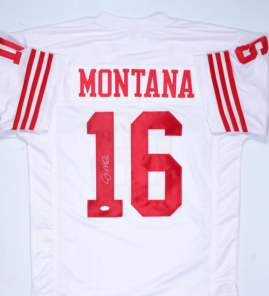 Joe Montana Autographed White Pro Style Jersey - JSA *Silver