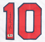 Tony La Russa St. Louis Signed White Baseball Jersey BAS