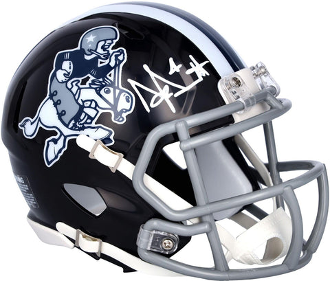 Dak Prescott Dallas Cowboys Signed Riddell Cowboy Joe Speed Mini Helmet