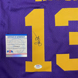 TARI EASON signed jersey PSA/DNA LSU Tigers Autographed