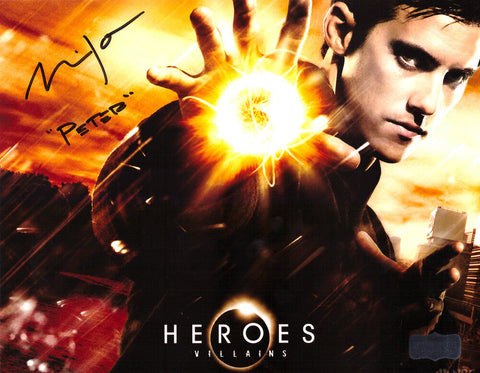 Milo Ventimiglia Signed Heros - Villians, Fire 8x10 Photo With "Peter"