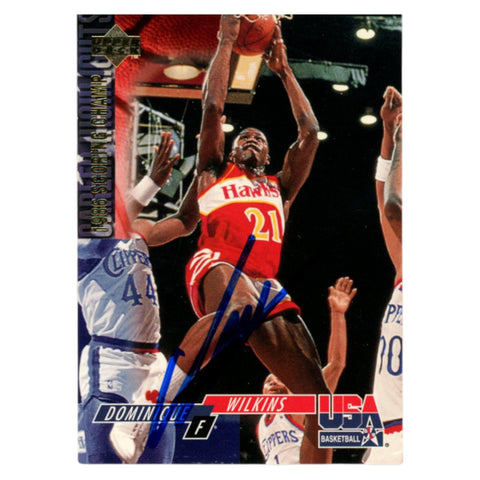 Dominique Wilkins Autographed 1994 Upper Deck #74 Trading Card Beckett 54189