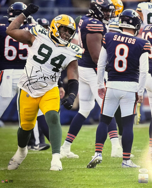 GB Packers Defensive Tackle KARL BROOKS Signed 16x20 Photo #2 AUTO - JSA