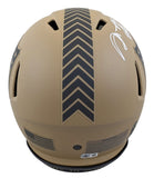 Shannon & Sterling Sharpe Signed STS II F/S Speed Proline Helmet W/ Case BAS W