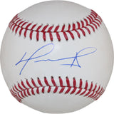 David Ortiz Autographed/Signed Boston Red Sox OML Baseball Beckett Witness 50929