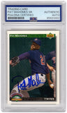 Pat (Patrick) Mahomes Sr. Signed Twins 1992 UD Rookie Baseball Card #776 - (PSA)