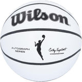 A'ja Wilson Aces 2023 WNBA Finals Champ Signed Wilson Basketball w/Inscs-LE 14