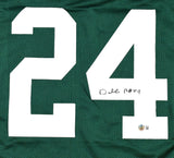 Darrelle Revis Autographed Green Pro Style Jersey - Beckett W Hologram *Black