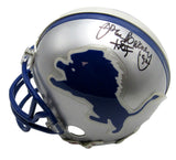 Lem Barney HOF Signed/Inscribed Detroit Lions Mini Football Helmet JSA 213510