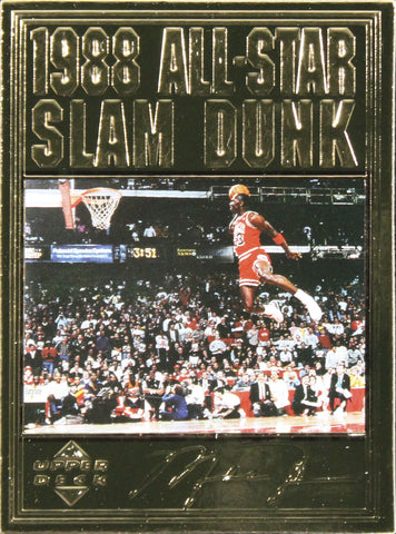 1996 Upper Deck Michael Jordan CC #MJ12 #2029/10000 22 Kt Gold Card Un-signed