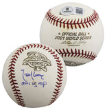 D-Backs Randy Johnson "WS MVP" Signed 2001 WS Logo OML Baseball BAS #BW88064
