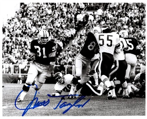 Packers JIM TAYLOR Signed 8x10 Photo #8 AUTO - HOF '76 - SB I Champ - MVP 1962