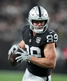 Brock Bowers Signed Las Vegas Raiders 35x43 Framed Jersey (Beckett) Pro Bowl T.E