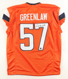 Dre Greenlaw Signed Denver Broncos Jersey (Beckett) Ex Arkansas Razorbacks /LB