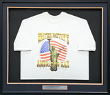 Walter Payton Autographed Framed White T-Shirt Chicago Bears "34" JSA #CC88893