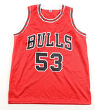 James Edwards Signed Chicago Bulls Jersey Inscribed "96 Champs" (JSA) Center