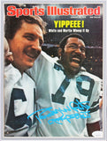 Cowboys Randy White & Harvey Martin Authentic Signed Framed Display JSA 1