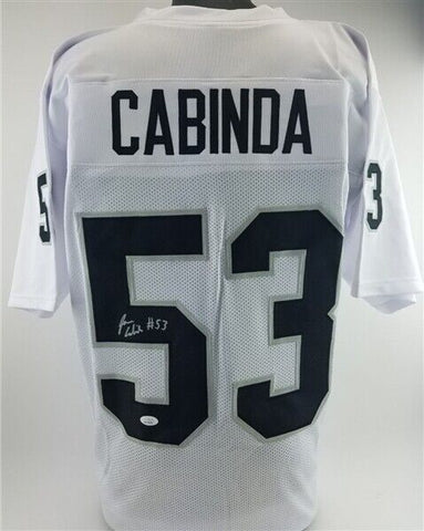 Jason Cabinda Signed Oakland Raiders Jersey (JSA COA) Penn State Linebacker