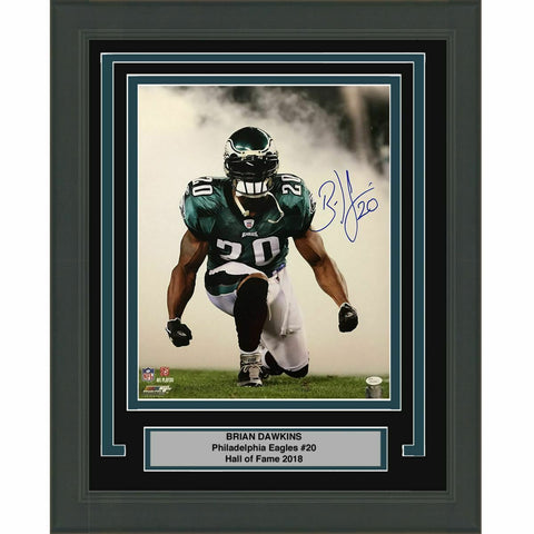FRAMED Autographed/Signed BRIAN DAWKINS Smoke Eagles 16x20 Photo JSA COA Auto