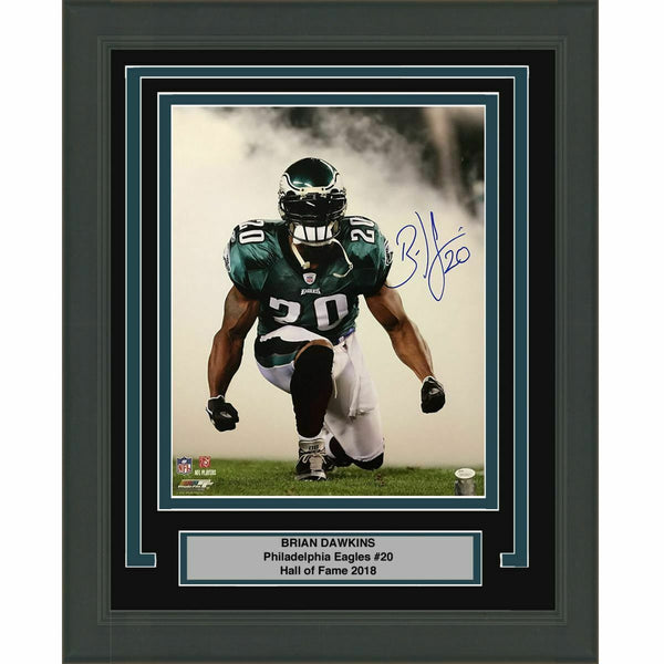 FRAMED Autographed/Signed BRIAN DAWKINS Smoke Eagles 16x20 Photo JSA COA Auto