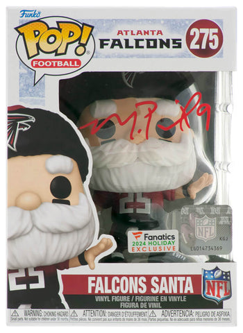 Michael Penix Jr. Signed Falcons 2024 SANTA Funko Pop Doll #275 - (SCHWARTZ COA)