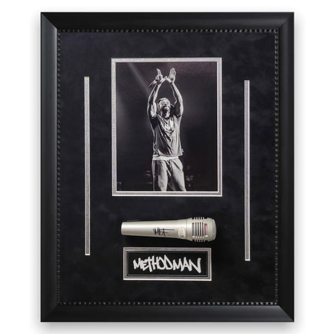 Method Man Signed Autographed Microphone Shadow Box Framed to 16x20 JSA
