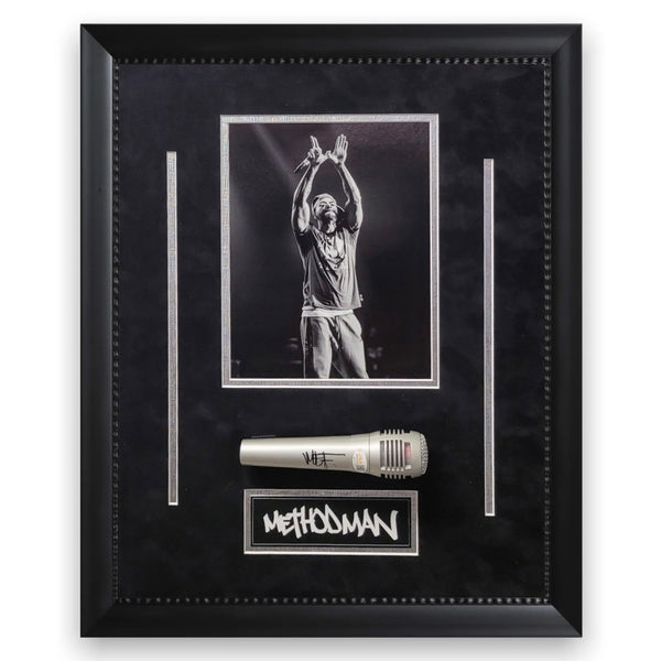 Method Man Signed Autographed Microphone Shadow Box Framed to 16x20 JSA
