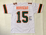 GREGORY ROUSSEAU AUTOGRAPHED COLLEGE STYLE JERSEY w/ JSA COA #SD14808