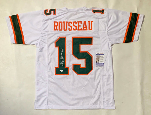 GREGORY ROUSSEAU AUTOGRAPHED COLLEGE STYLE JERSEY w/ JSA COA #SD14808