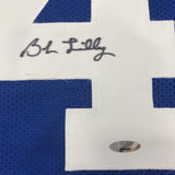 Autographed/Signed Bob Lilly Dallas Retro Blue Football Jersey Tristar COA Holo