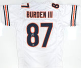 Luther Burden Autographed White Pro Style Jersey - Beckett W Hologram *Silver