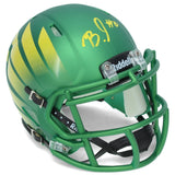 Bucky Irving Autographed Oregon Ducks Painted Wings Speed Mini Helmet Beckett